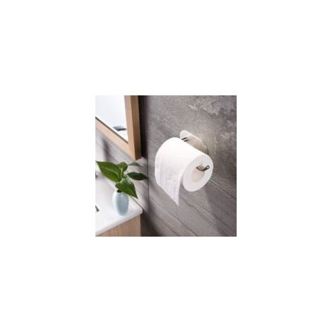 Toilettenpapierrollenhalter ohne Papierhalter, selbstklebend, bohrfrei, Edelstahl - Crezuo