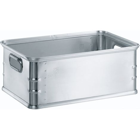 ZARGES, Bac de manutention gerbable en aluminium, capacité 37 l (1/3)