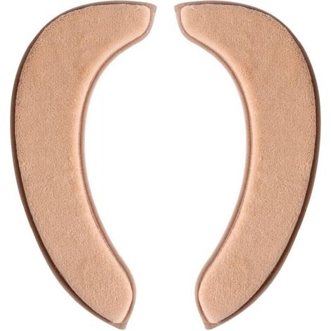 1 lot de housse de lunette de toilettes moelleuse, coussin épais adulte, revêtement doux en peluche lavable, rond ou allongé, autocollant jetable grande taille - Orange, S (1/5)
