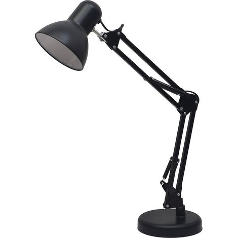 Lámpara de escritorio Nexa negra 1xE27 (1/5)