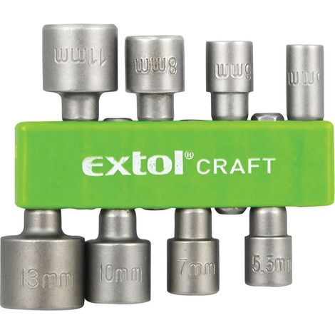 EXTOL CRAFT Bussole per trapano, set da 8, 5-13 mm (1/2)