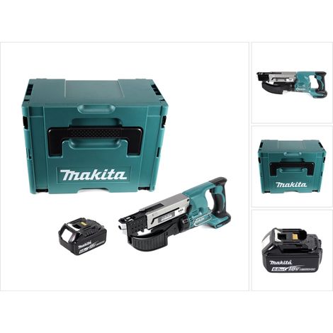 Makita DFR 550 G1J Akku Magazinschrauber 18 V 25 - 55 mm + 1x Akku 6,0 Ah + Makpac - ohne Ladegerät