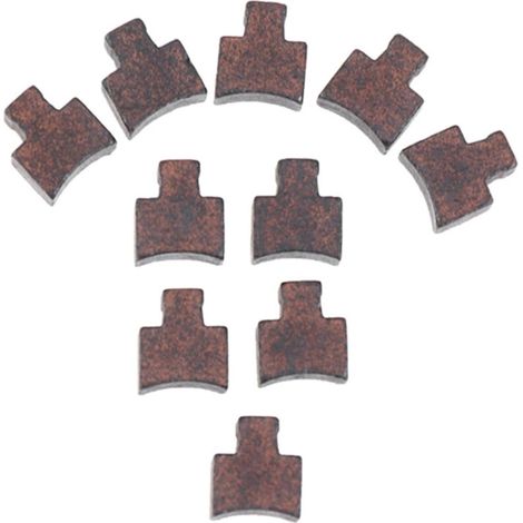 Lot de 10 balais de charbon de rechange pour moteur CC RS550/GRS550 – graphite renforcé, montage professionnel facile