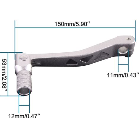 GOOFIT motorcycle gear shift lever compatible with domestically produced Huayang Bosuer assembled CRF50 70 black motorcycles. (1/4)