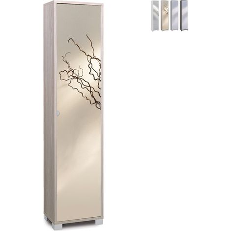 Colonna 1 Anta Specchio 43L x 29P x h190 – Finitura Olmo Chiaro – Sarmog (1/5)