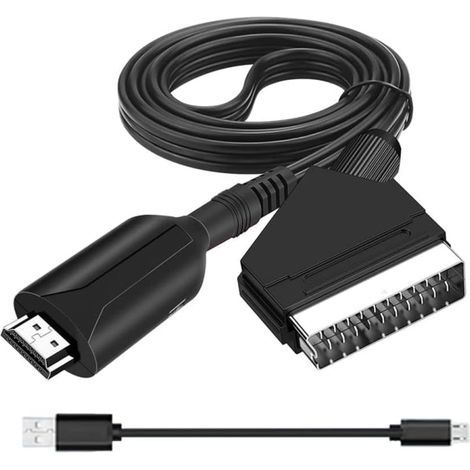 Convertitore da SCART a HDMI, adattatore SCART-HDMI tutto in uno, 1080p (1/5)