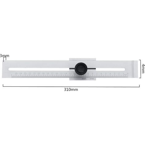 0–200 mm/0–250 mm Gewindeschneidmarkierungslehre für die Holzbearbeitung, Messung von Kohlenstoffstahl, 0,1-Kalibrierungswerkzeug