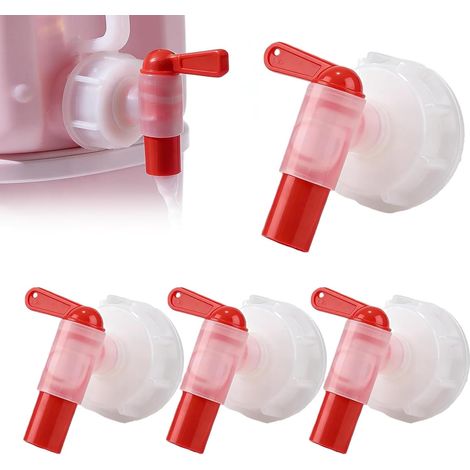 Lot de 4 Robinet doseur DIN61, Robinet De Vidange Bidon Din 61, Robinet verseur pour Essence Camping Jardin Eau Chaude Cuisine Eau Alimentaire (1/5)