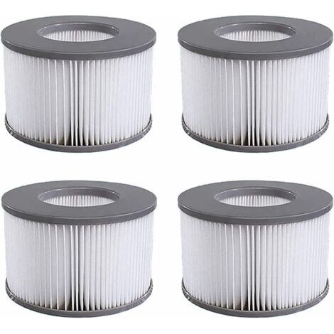 Lot de 4 Cartouches filtrantes de Rechange, pour Les mspa, Les Spa Chauds et Autres piscines gonflables, Convient aux modèles de Filtre à partir de 2020 (1/4)