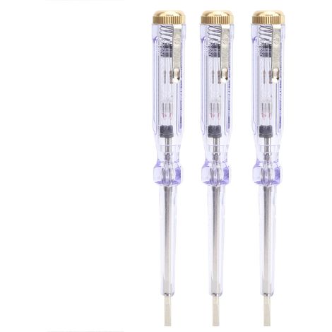 Tournevis Testeur de Tension Électrique Compact Fournitures Industrielles ANG63 AC100-250V (1/5)