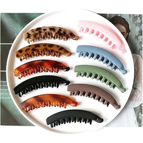 10 Haarspangen für Damen – rutschfeste Haarspangen mit Krallenverschluss (10 Farben) (1/5)