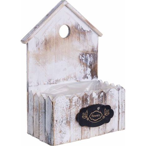 Soporte macetero de Madera cuadrado 21x10x29/10h cm (1/5)