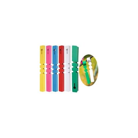 2 x 21cm,6 couleurs Étiquettes Plantes Plastique,120 Pièces Couleur Etiquettes Jardin, Étiquette Arbre Suspendues, Etiquette Potager Reutilisable pour Extérieur Intérieurs (1/4)