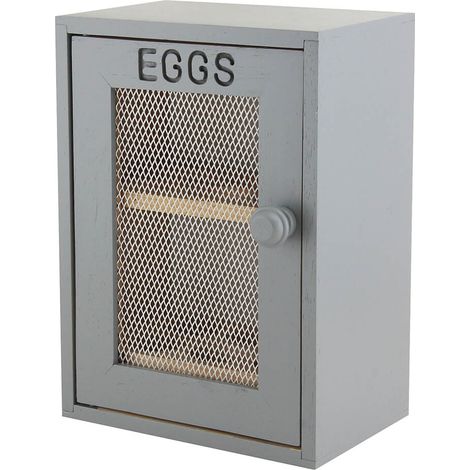 Apollo Rubber Wood Egg Cabinet Charcoal (1/3)