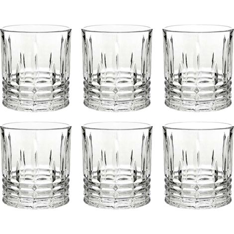 SET 6 BICCHIERI OLD STYLE IN VETRO CON CAPIENZA DA 300 ML PER AMANTI DI
