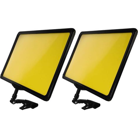 2 pinces réglables en plastique ABS jaune pour supports (1/5)
