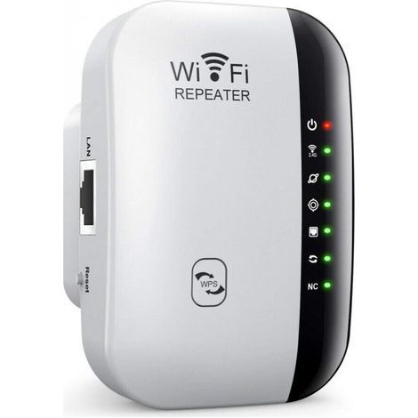 WLAN-Repeater, WLAN-Extender, Internet-Extender mit Ethernet-Anschluss, Ein-Klick-Einrichtung, Zugangspunkt (1/5)
