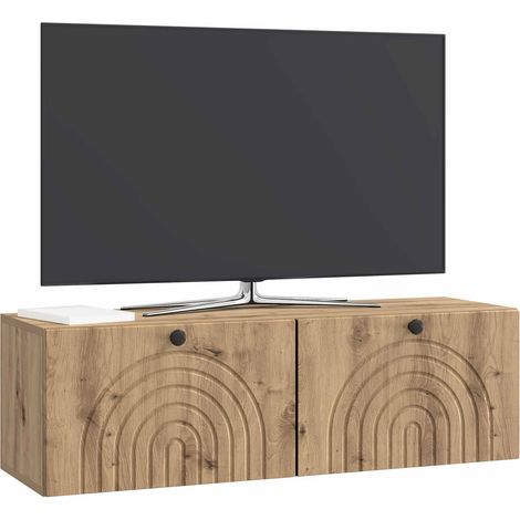 Maison Exclusive - Wandmontierter TV-Schrank Artisan-Eiche 98 x 3