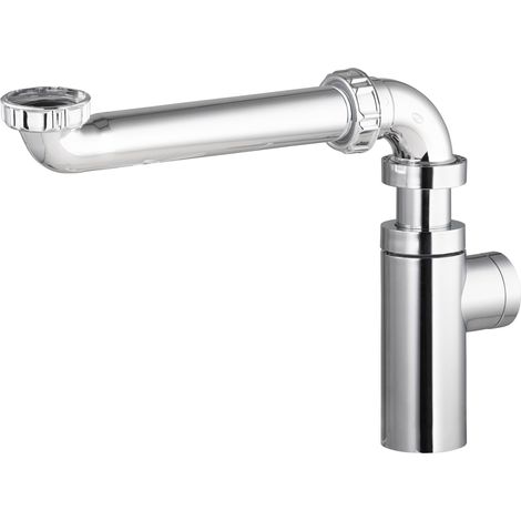 Tubulure gain de place ABS chromé pour lavabo NOYON & THIEBAULT
