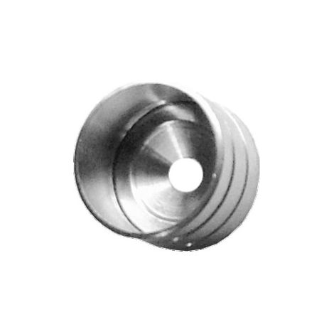 Soporte Barra Armario Ø19mm Níquel
