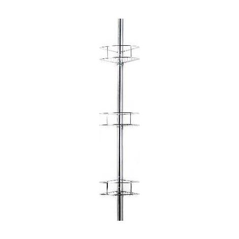 PORTE-OBJETS DE DOUCHE SPIDER 4 FAMILY Dimensions : Chrome