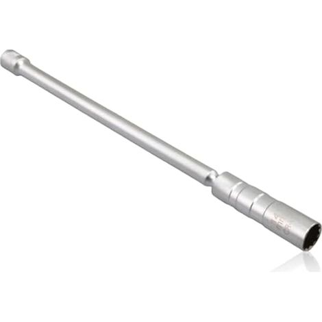 Douille Bougie 14mm, Clé à Bougie d'Allumage Magnétique 3/8', Douille Articulée Magnétique à Bougie Douze Pans, Universelle Cle a Bougie (Longue) (1/5)