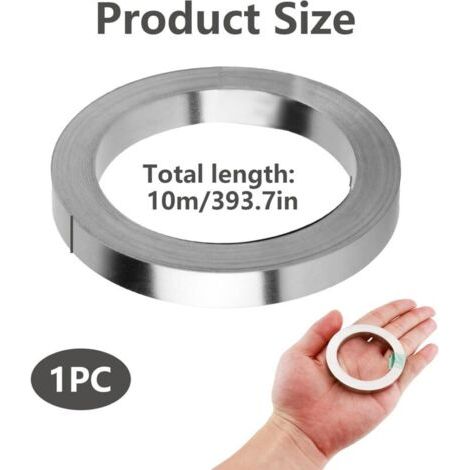 Ruban adhésif peint de 0,15 x 8 mm, bande d'acier peinte de 10 mètres, bande de nickel, à haute conductivité et résistance à la corrosion, convient aux batteries 18650, au soudage et aux outils électr (1/3)