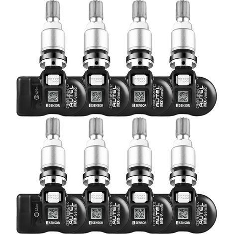 Sensor TPMS, compatibilidad universal, programación inalámbrica, 8 unidades metálicas (1/2)