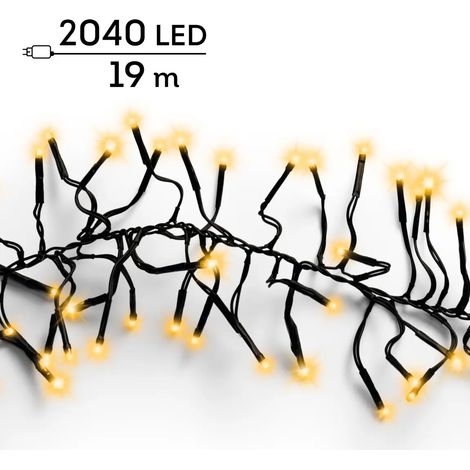 LED Lichterkette Cluster warmweiß für den Außenbereich 19 m (1/5)