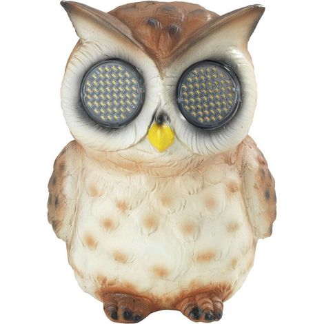Solar-Gartenfigur, Eule mit blinkenden LED-Augen, 13 cm (1/5)