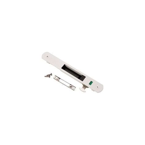 Serrure de porte coulissante en acier inoxydable – Verrouillage à crochet unilatéral – Résistante à la corrosion – Accessoires d'installation inclus (1/5)