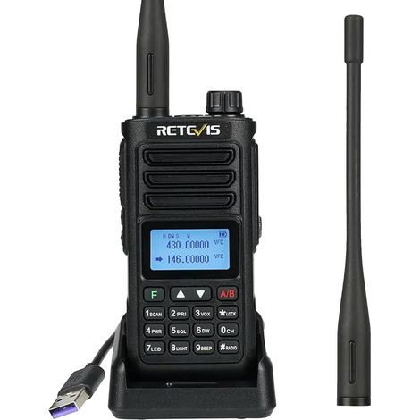 Bi-Bande Radio Amateur, Talkie Walkie Chasse Rechargeable (1/5)