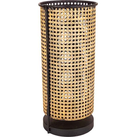 Portavelas de metal dorado 21.5x21.5x48