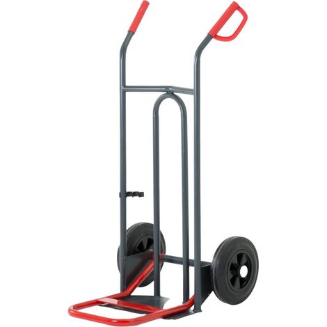 PROVOST - Diable à poignées ouvertes et pelle rabattable - Charge jusqu'à 250 kg - Structure acier