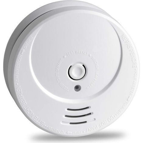 Détecteur de Fumée GS506G - Photoélectrique - Pile au Lithium - Longue durée 10 années - Alarme Incendie