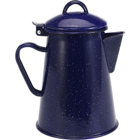 Cafetières - - Théière Vintage - 1.2L - Émail - Bleu (1/3)