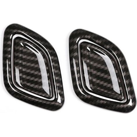 (Fibre de carbone) 4 pièces Cache-boutons de commande d'appuie-tête de siège auto compatibles avec BMW X3 G01 X4 G02 2018-2021 (1/5)
