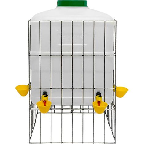Abreuvoir À Palettes Volailles Avec Protecteur Et Réservoir De 20l - Gaun (1/3)