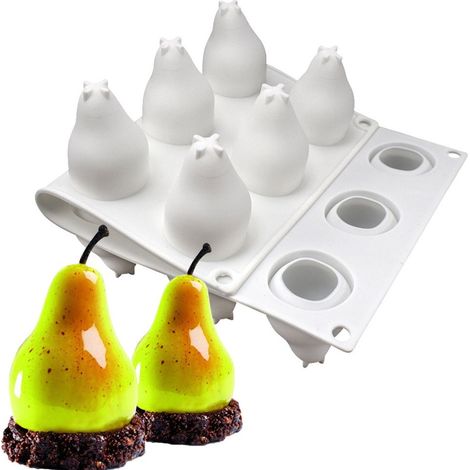 Stampo a 15 fori, adatto per preparare mousse, torte, dessert francesi, stampo in silicone 3D, stampo per decorazione torte, antiaderente. (1/4)