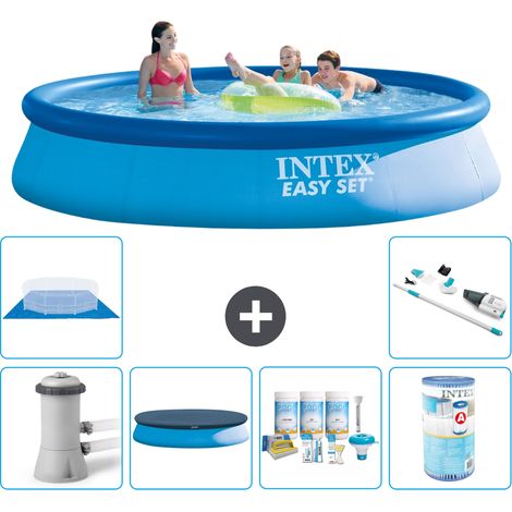 Intex Piscine Easy Set Ronde - 396x84 cm - 7-pièces S31135 (1/5)