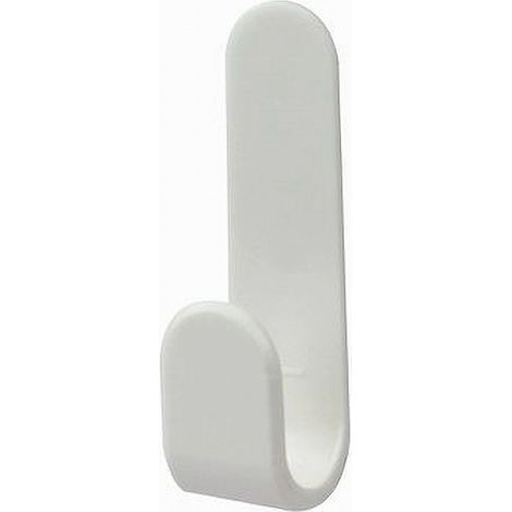Trade Shop - Set 2 Pz Ganci Adesivi Appendini Parete Casa Cucina Bagno Attaccapanni 9cm 79341 -
