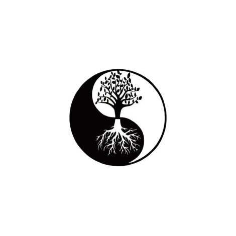 Decorazione murale in metallo - Albero della Vita - Decorazione murale Yin Yang in metallo 3030 cm nero-Crezuo