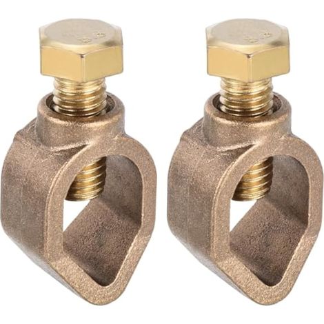 Pince de terre pour tige 13.8mm, idéale pour tuyaux, lot de 2 (1/5)