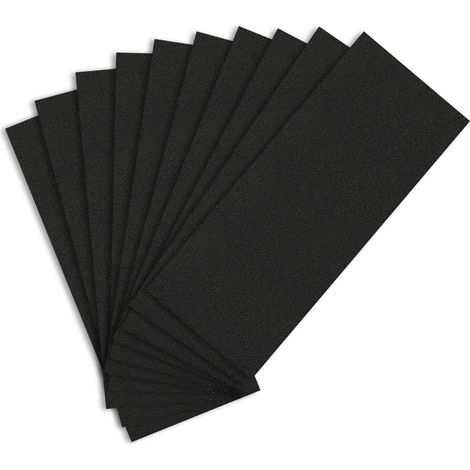 Papier de Verre, 80 Grain Papier Abrasif Eau/Sec 9 x 3,6 pouces, papier à poncer Fin Utilisé pour polir le Métal, le Bois, les Voitures(10 Papier) (1/5)