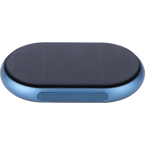Blauer Solar-Luftreiniger aus Aluminiumlegierung, USB-Aufladung, Auto-Luftreiniger für Auto, Wohnzimmer und Zuhause. (1/5)