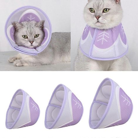 Collier conique souple pour chats après une intervention chirurgicale : soulagement et protection (1/4)