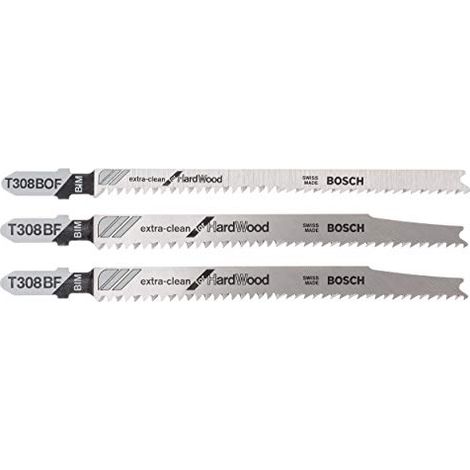 Bosch Accessories 2607010593 Set di 3 lame per seghetto alternativo - T 308 BF, T 308 BOF 3 pz. (1/3)
