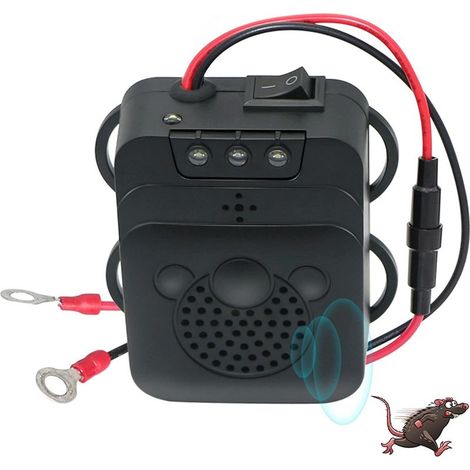 Répulsif Ultrason pour Voiture avec Stroboscopique LED, Garage pour Voiture Rongeurs Souris Bestioles Maison Garage Grenier Camping (1/5)