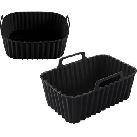 Moule Silicone - Pour Friteuse À Air Philips Dual Basket 9 L - Compatible Série 3000 NA350/00 - 1 Pièce (1/5)