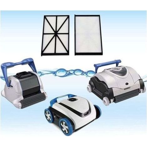 Poweka RCX70101PAK2 Lot de 2 Cartouches de Filtre de Rechange Compatibles avec Hayward Aqua Vac QC SharkVac et TigerShark Robot Purificateur de Piscine (2 Pièces) (1/5)